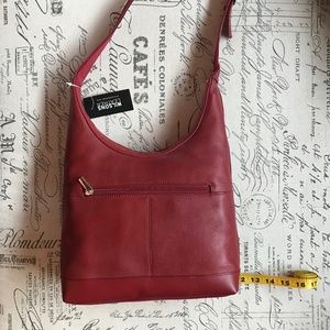 Wilsons Leather Red Shoulder Bag